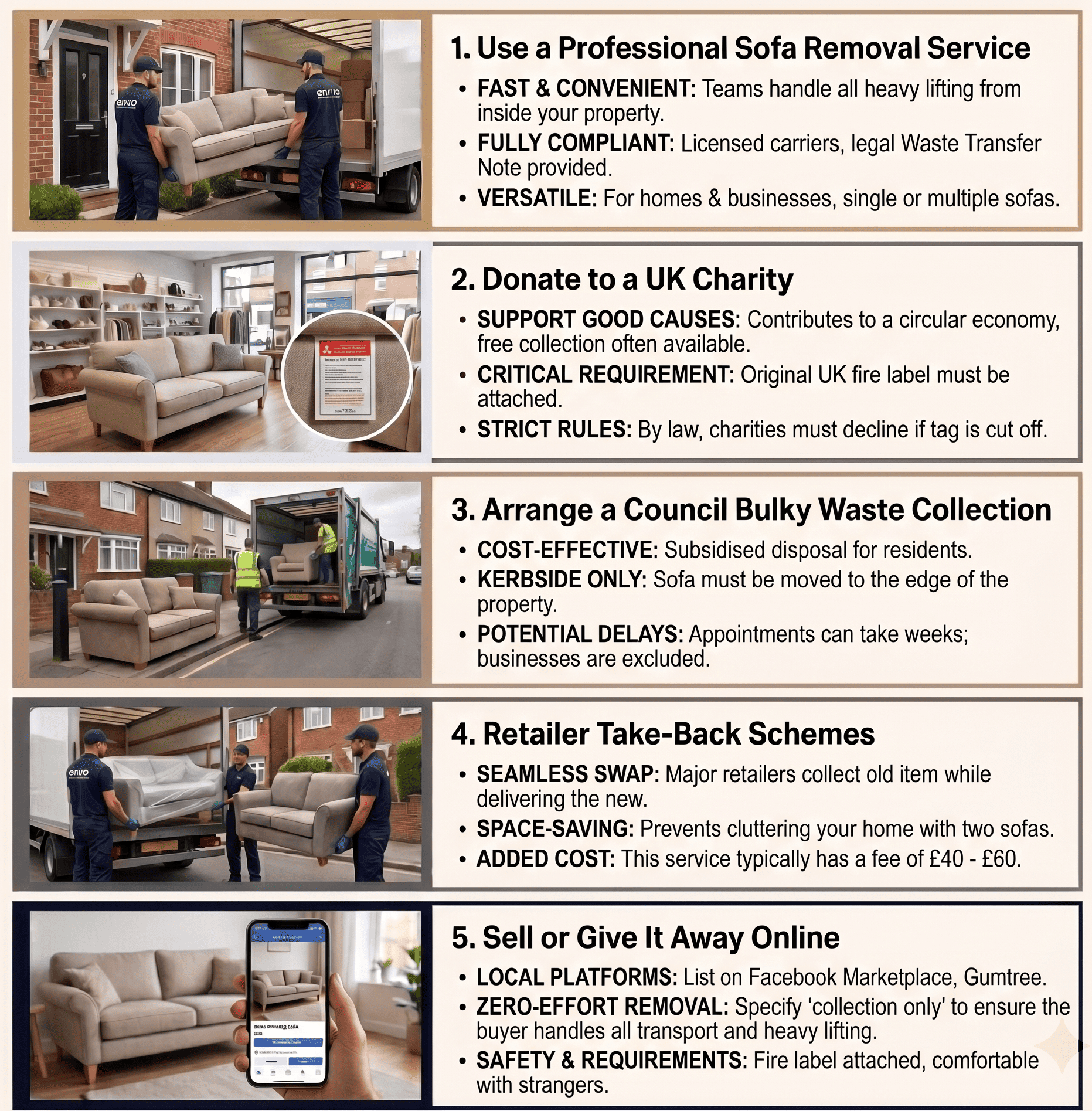 How to Get Rid of a Sofa - Enviro Waste Management How to Get Rid of a Sofa